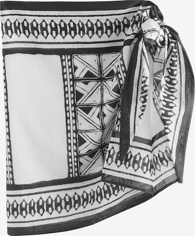 Next Strandtuch in schwarz / offwhite, Produktansicht