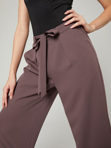 Wide leg Pantaloni cutați 'Nola' de la Guido Maria Kretschmer Women pe maro