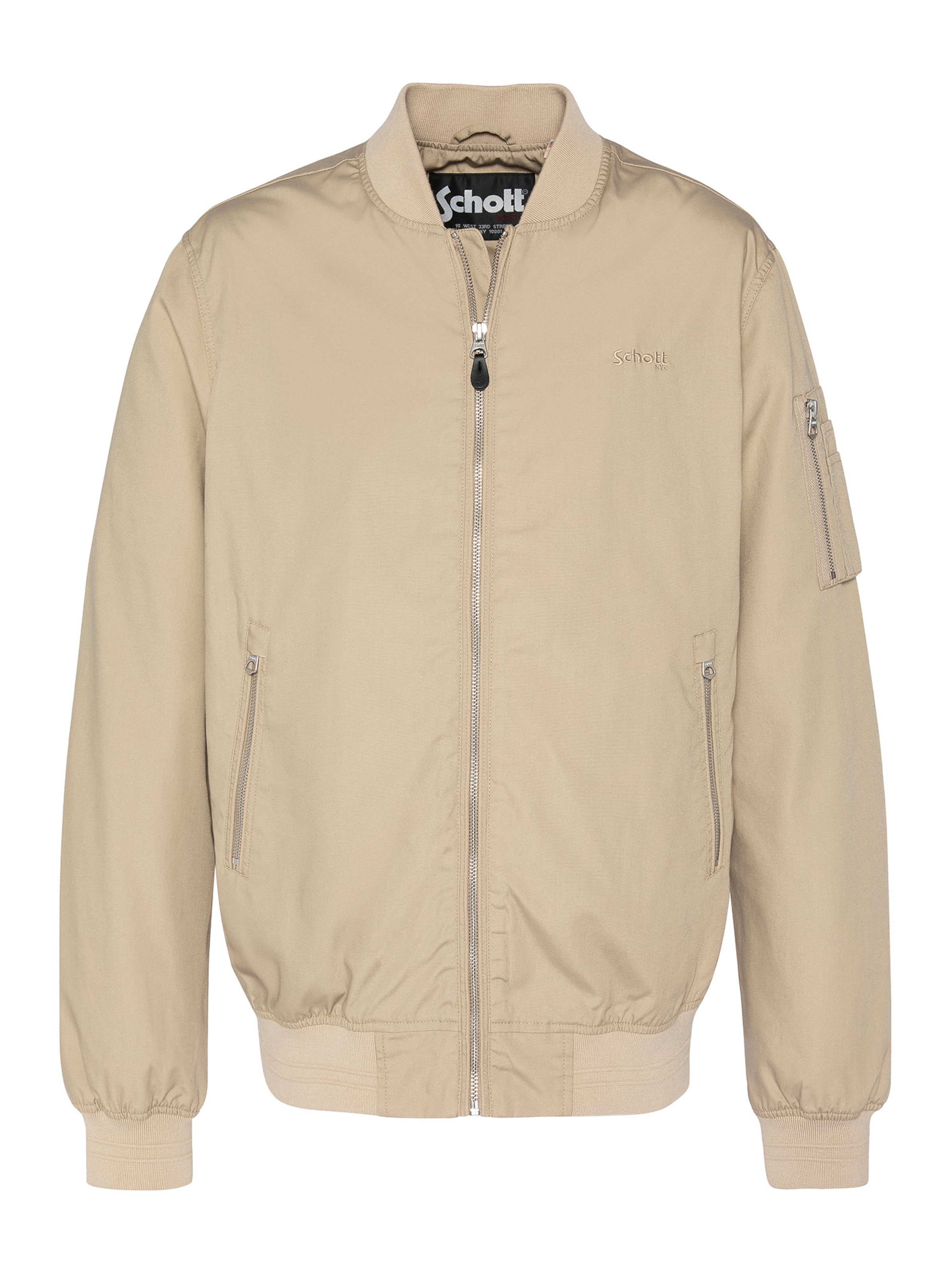Schott NYC Manteau mi-saison en M en beige, Vue avec produit