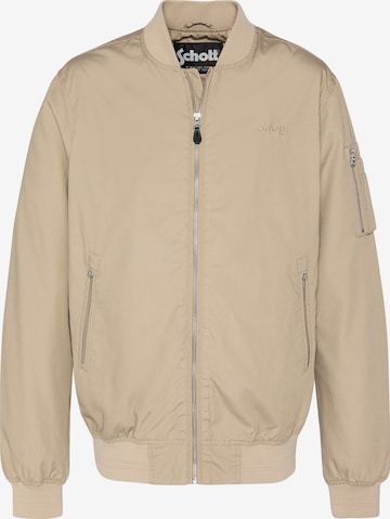 Manteau mi-saison Schott NYC en beige : devant