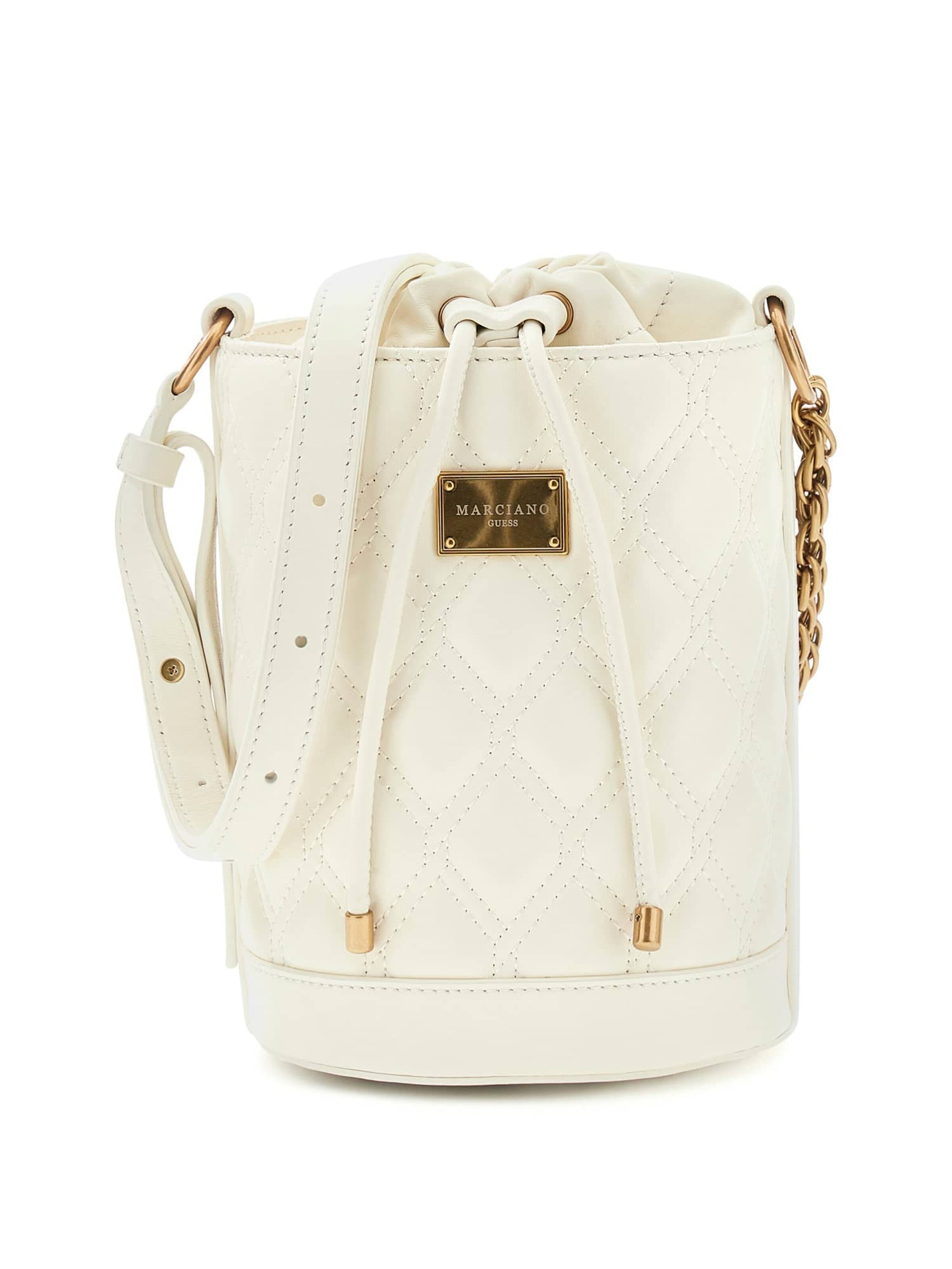 MARCIANO LOS ANGELES Pouch in Beige: front