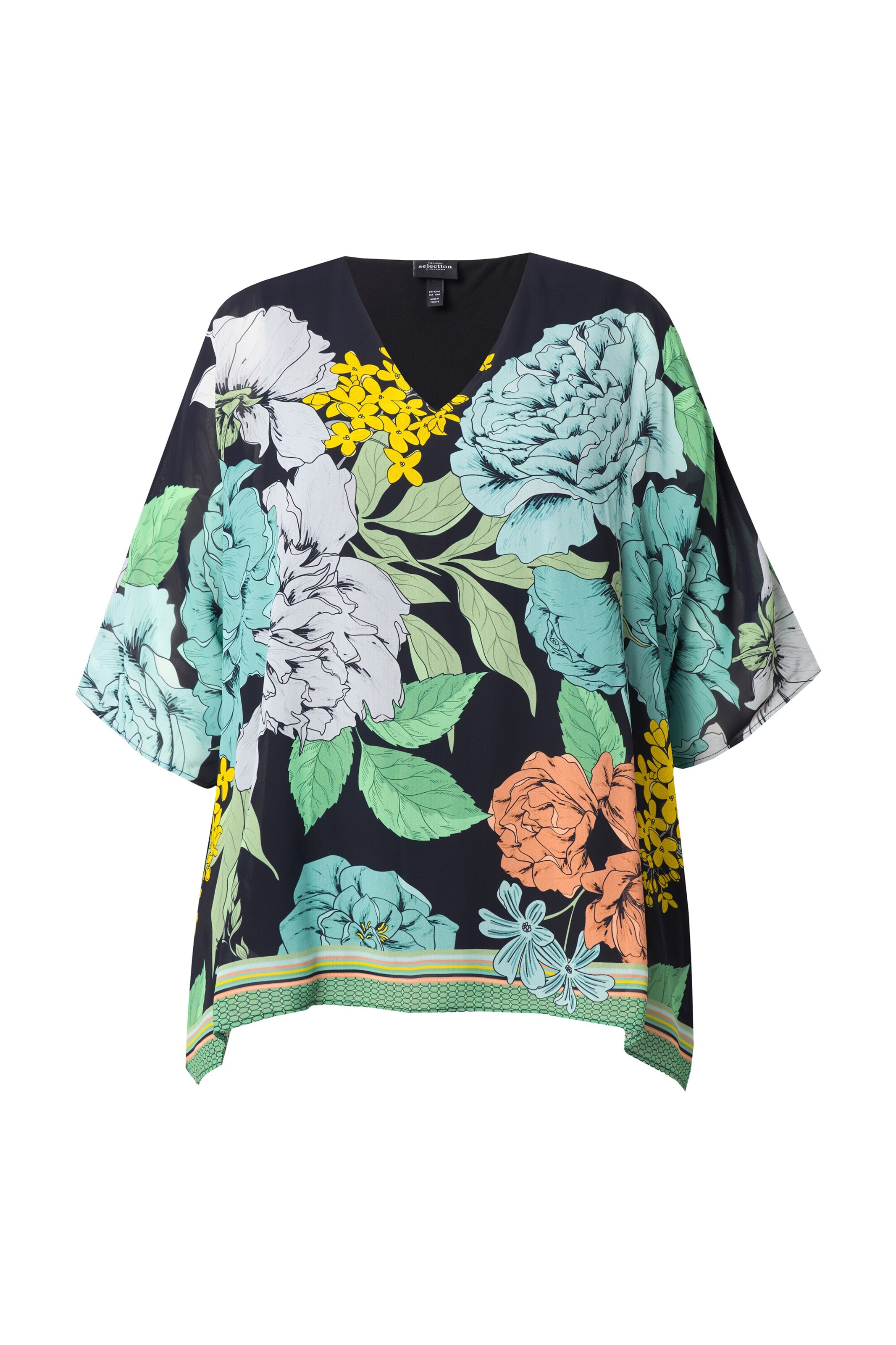 Ulla Popken Tunika in Schwarz: Vorderseite