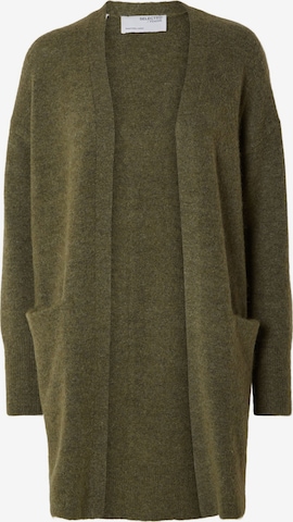 SELECTED Cardigan i grøn: forside