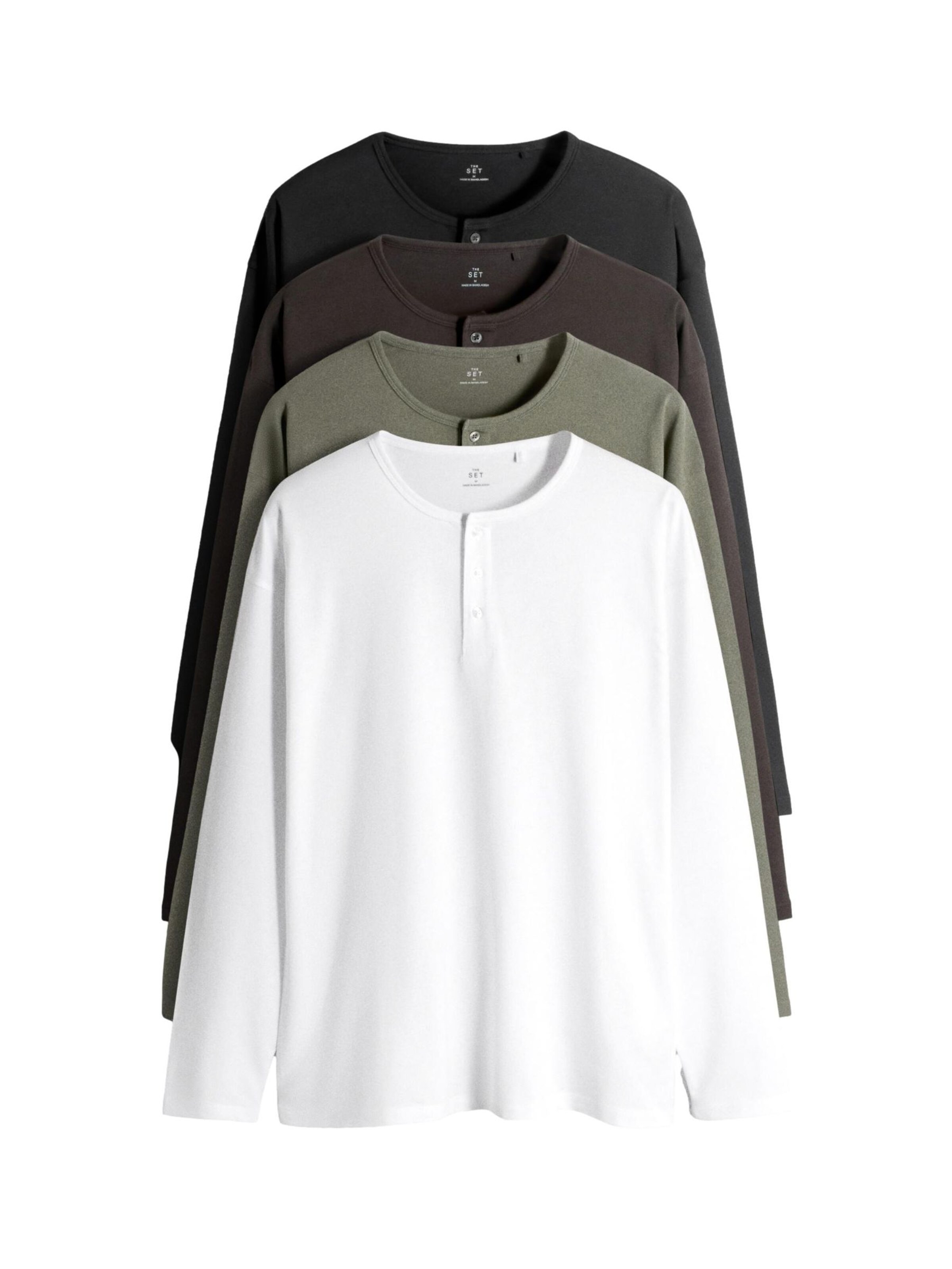 T-Shirt The Set en noir : devant