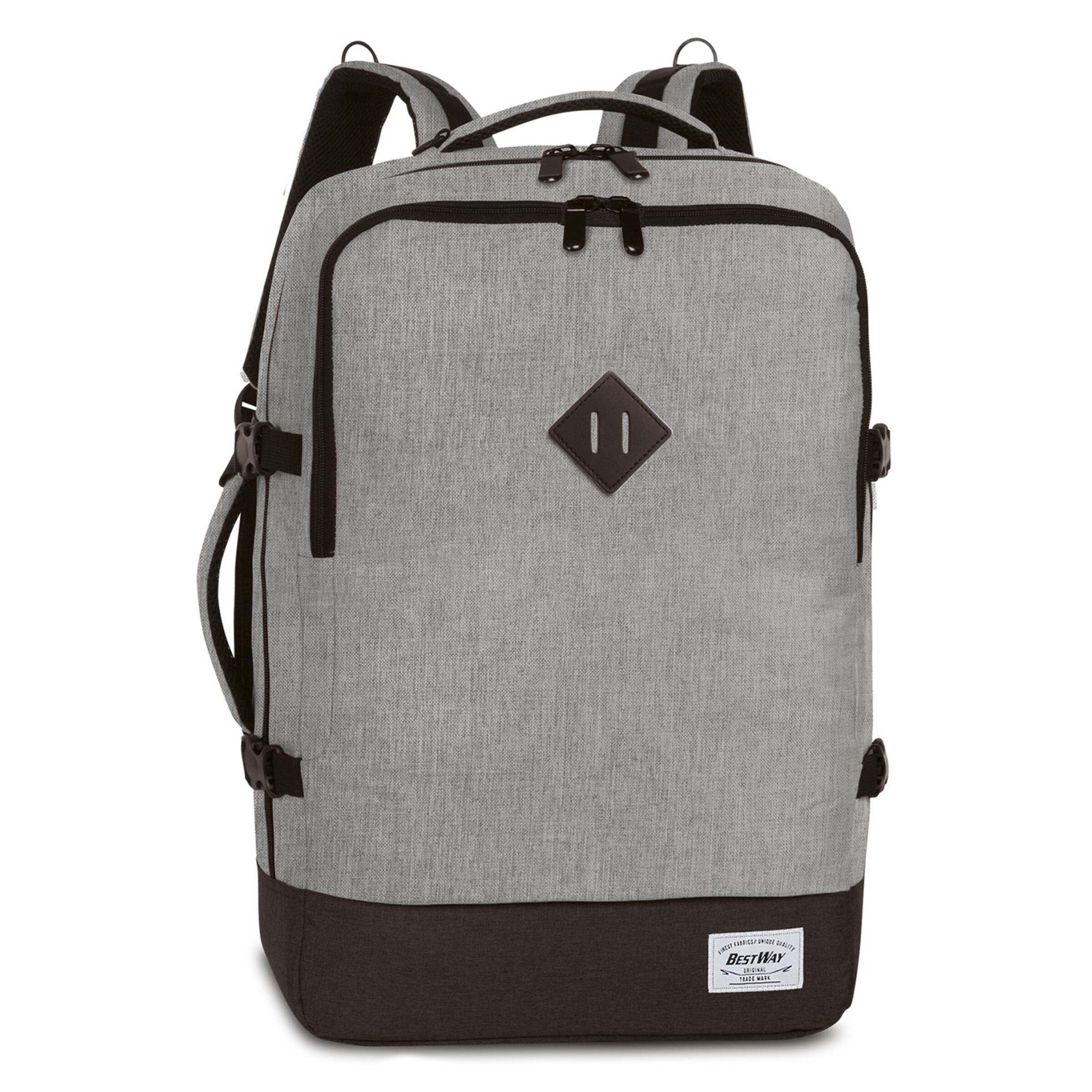 Worldpack Rugzak 'Bestway Cabin Pro' in Grijs: voorkant