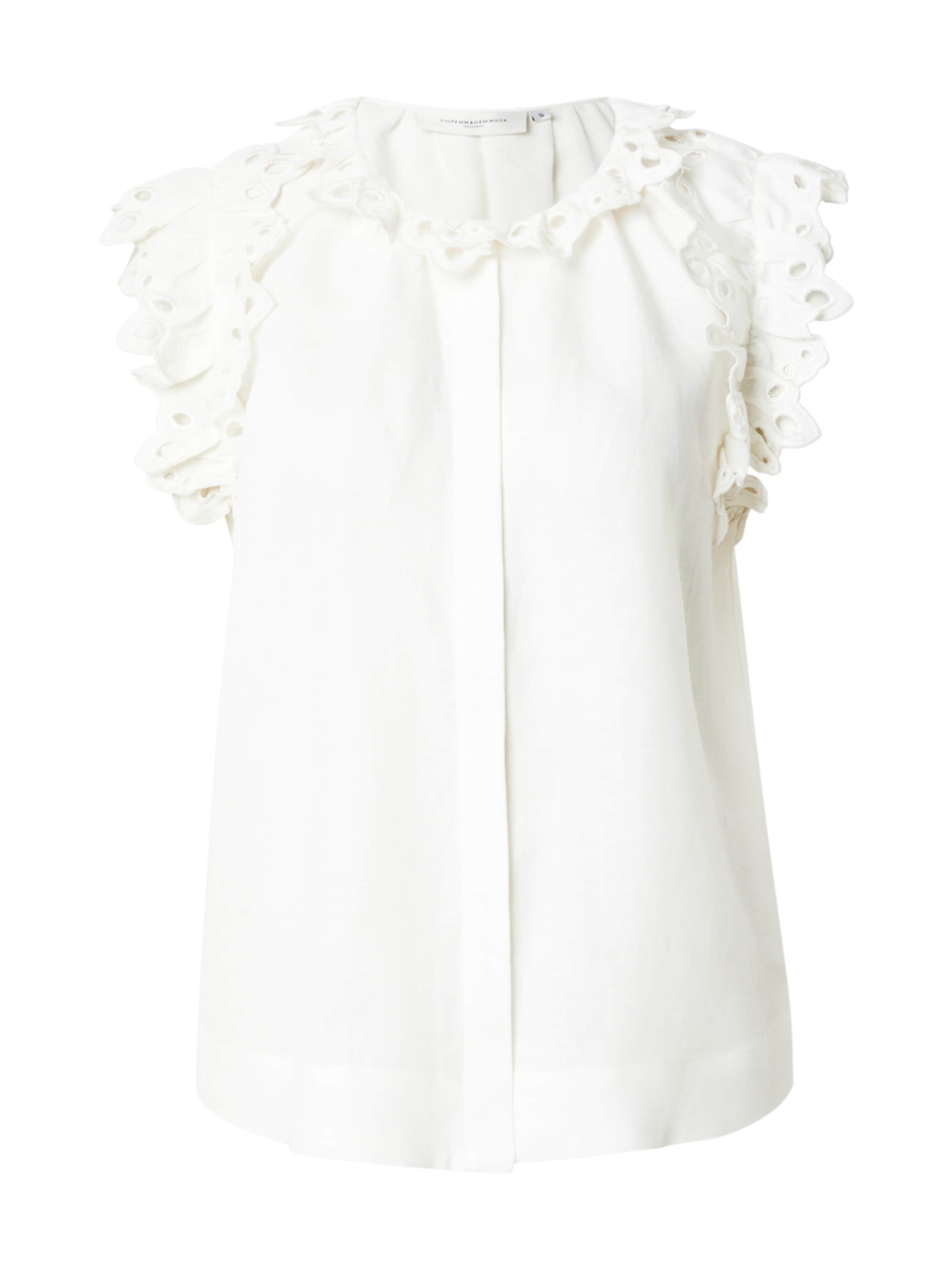 Cph Muse Blus 'NATULI' i beige: framsida