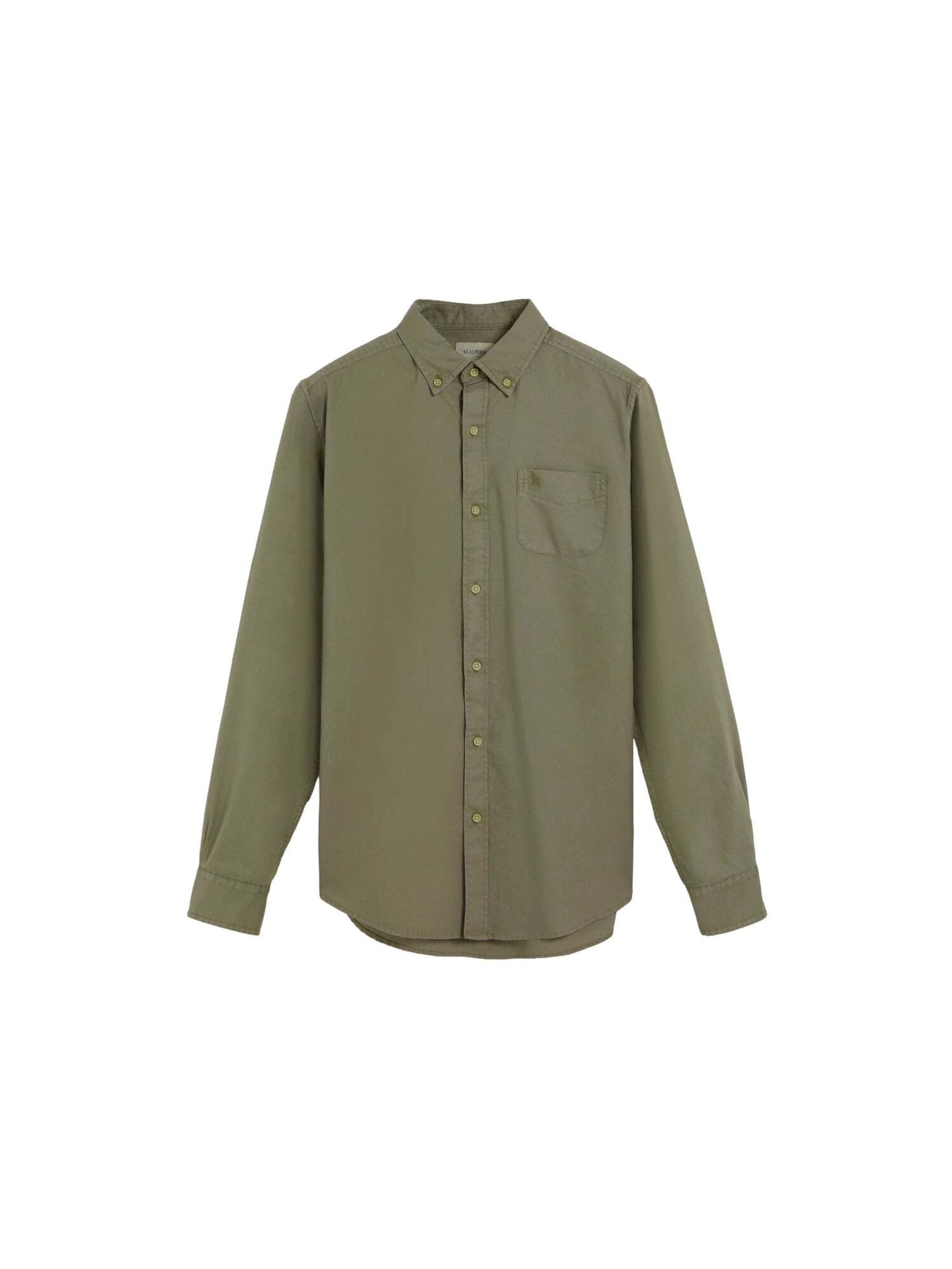 Scalpers Классический крой Рубашка в Зеленый: спереди