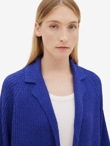 TOM TAILOR Knit Cardigan in Blue