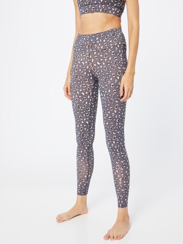 Skinny Pantalon de sport Hey Honey en gris : devant