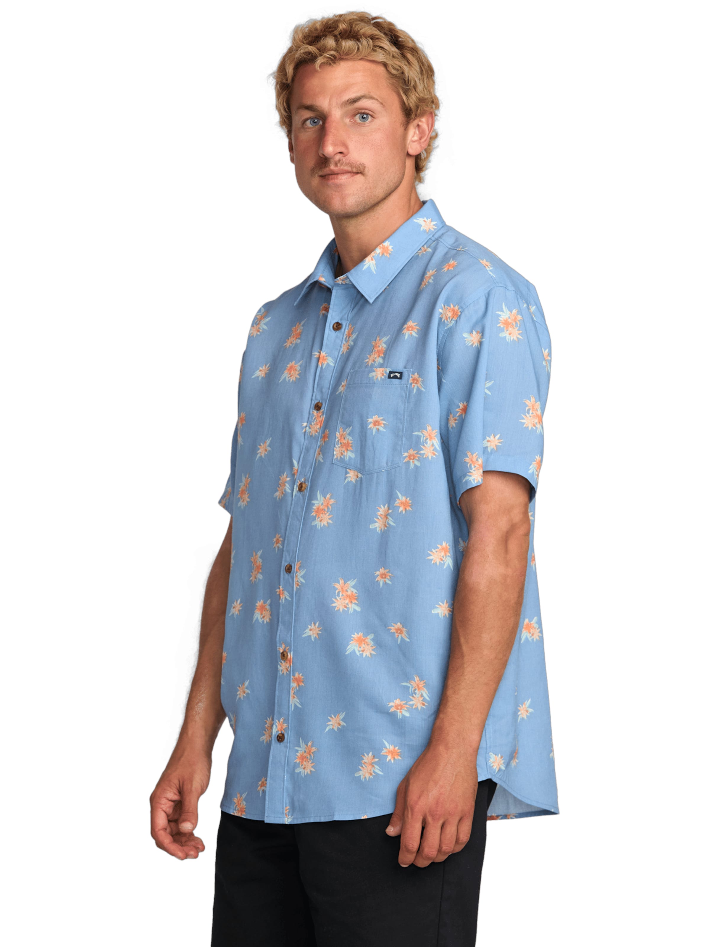 BILLABONG Comfort Fit Hemd 'Sundays' in Blau