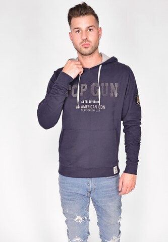 TOP GUN Sweatshirt ' ' in Blauw: voorkant