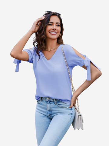 Camicia da donna di Imily Bela in blu: frontale