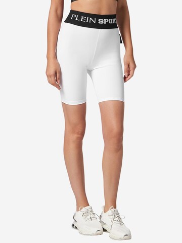 Skinny Pantalon de sport Plein Sport en blanc