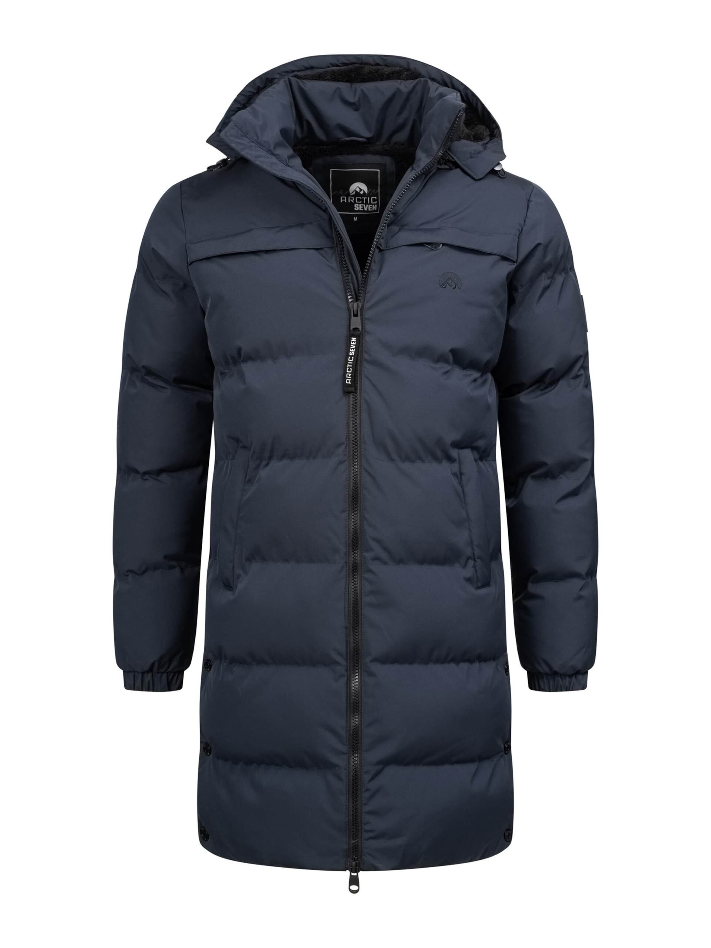 Arctic Seven Winterparka in Blau: Vorderseite
