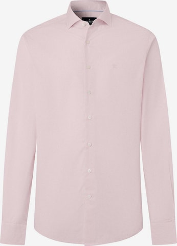 Chemise ' CITY ' Hackett London en rose : devant