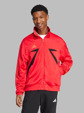 ADIDAS SPORTSWEARJakna za vježbanje 'House Of Tiro Nations' - crvena boja: prednji dio