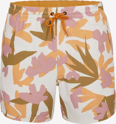 O'NEILL Shorts de bain 'Cali' en olive / orange / rose ancienne / blanc, Vue avec produit