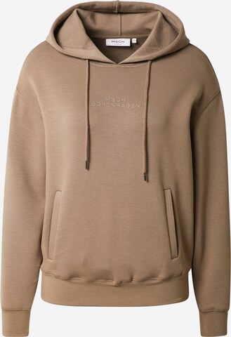 MSCH COPENHAGEN - Sweatshirt 'Ima Q' em castanho: frente