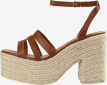Scalpers Strap sandal in Brown: front