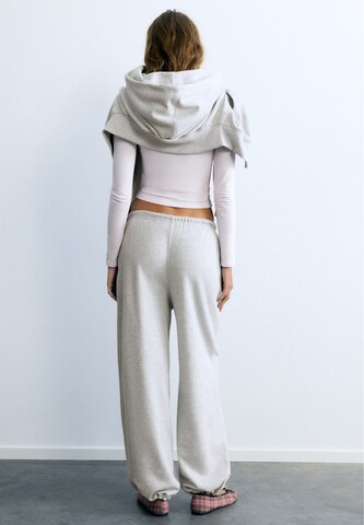 Pull&Bear Wide leg Trousers in Grey