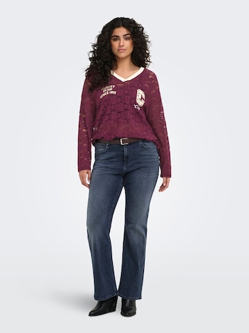 ONLY Carmakoma - Camiseta 'CARKia' en rojo
