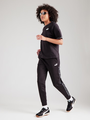 PUMA Performance Shirt 'Essentials' in Black
