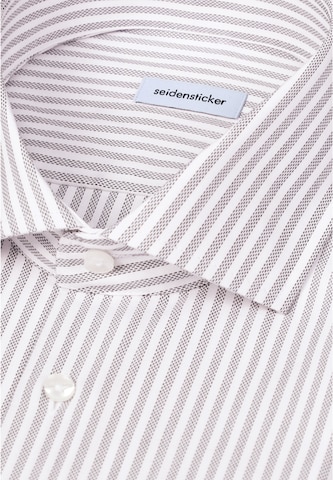 SEIDENSTICKER Slim Fit Hemd in Weiß