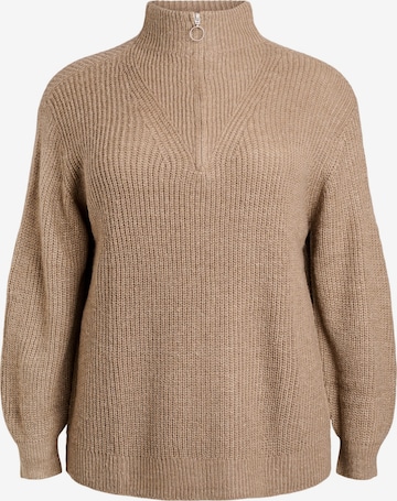 ZizziPulover 'Fllola' - smeđa boja: prednji dio