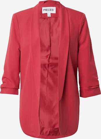 Blazer 'PCBosella' PIECES en rouge : devant