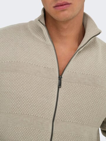 Only & Sons - Cárdigan 'ONSMALIK' en beige
