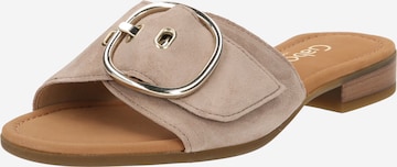GABOR Mules in Beige: front