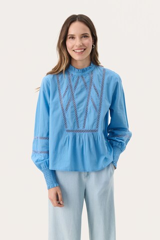 Part Two Blouse 'Nielda' in Blue: front