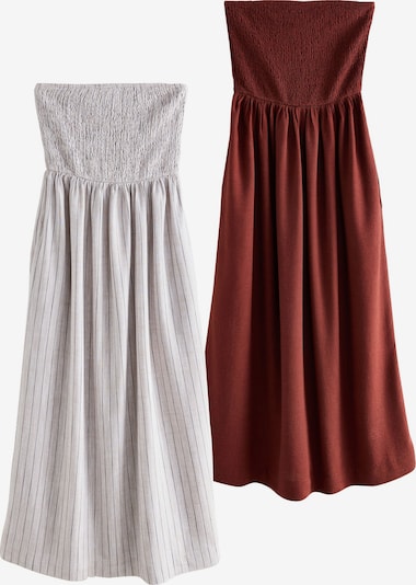 Suknelė iš The Set, spalva – rusva / juoda / natūrali balta, Prekių apžvalga