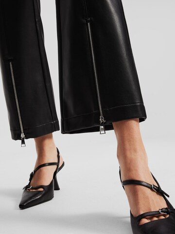 Karl Lagerfeld - Acampanado Pantalón en negro