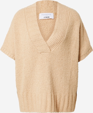 florence by mills exclusive for ABOUT YOU Pullover 'Rieke' i beige: forside