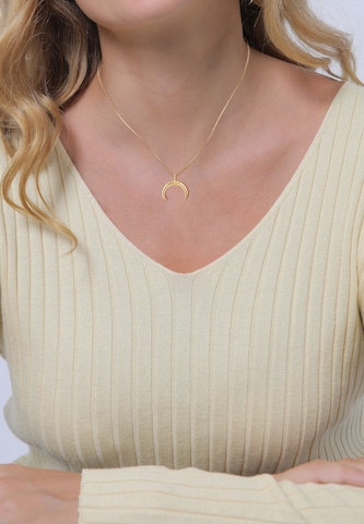 ELLI Necklace 'Halbmond' in Gold: front
