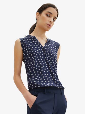 TOM TAILOR Blouse in Blauw: voorkant