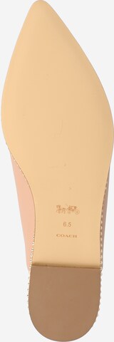 COACH Ballet Flats with Strap 'Vae' in Beige