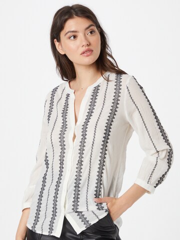 Maison 123 - Blusa 'TAHITI' em bege: frente