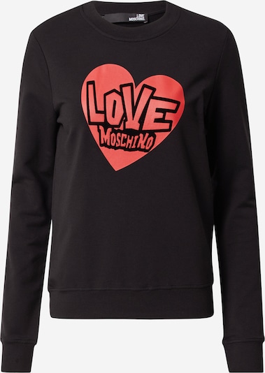 Love Moschino Sweatshirt in Red / Black, Item view