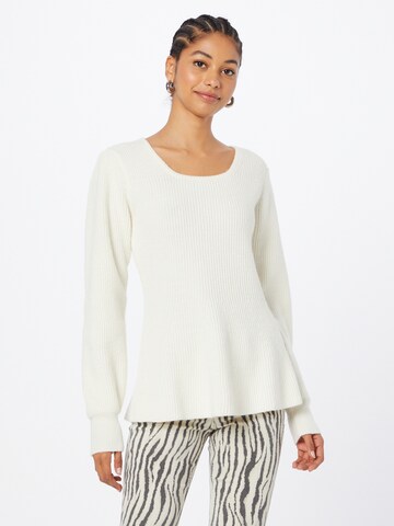 Pull-over Twinset en blanc : devant