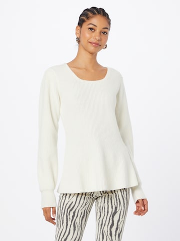 Pull-over Twinset en blanc : devant