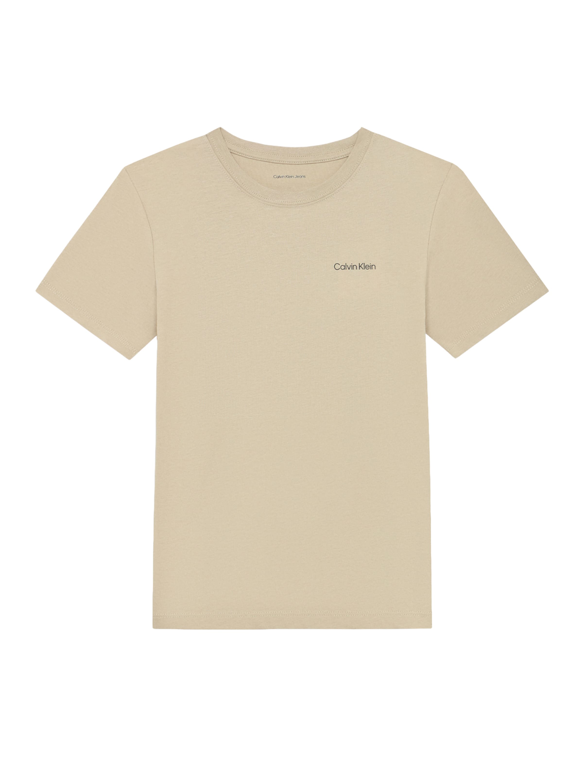 Calvin Klein Jeans Tričko - Béžová: predná strana