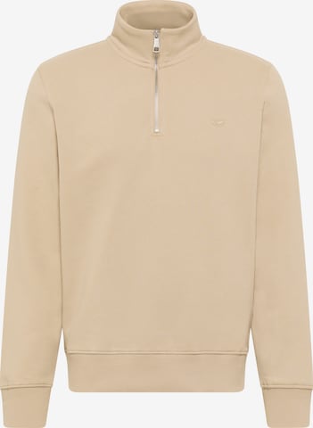MUSTANG Sweatshirt 'Franklin' in Beige: Vorderseite