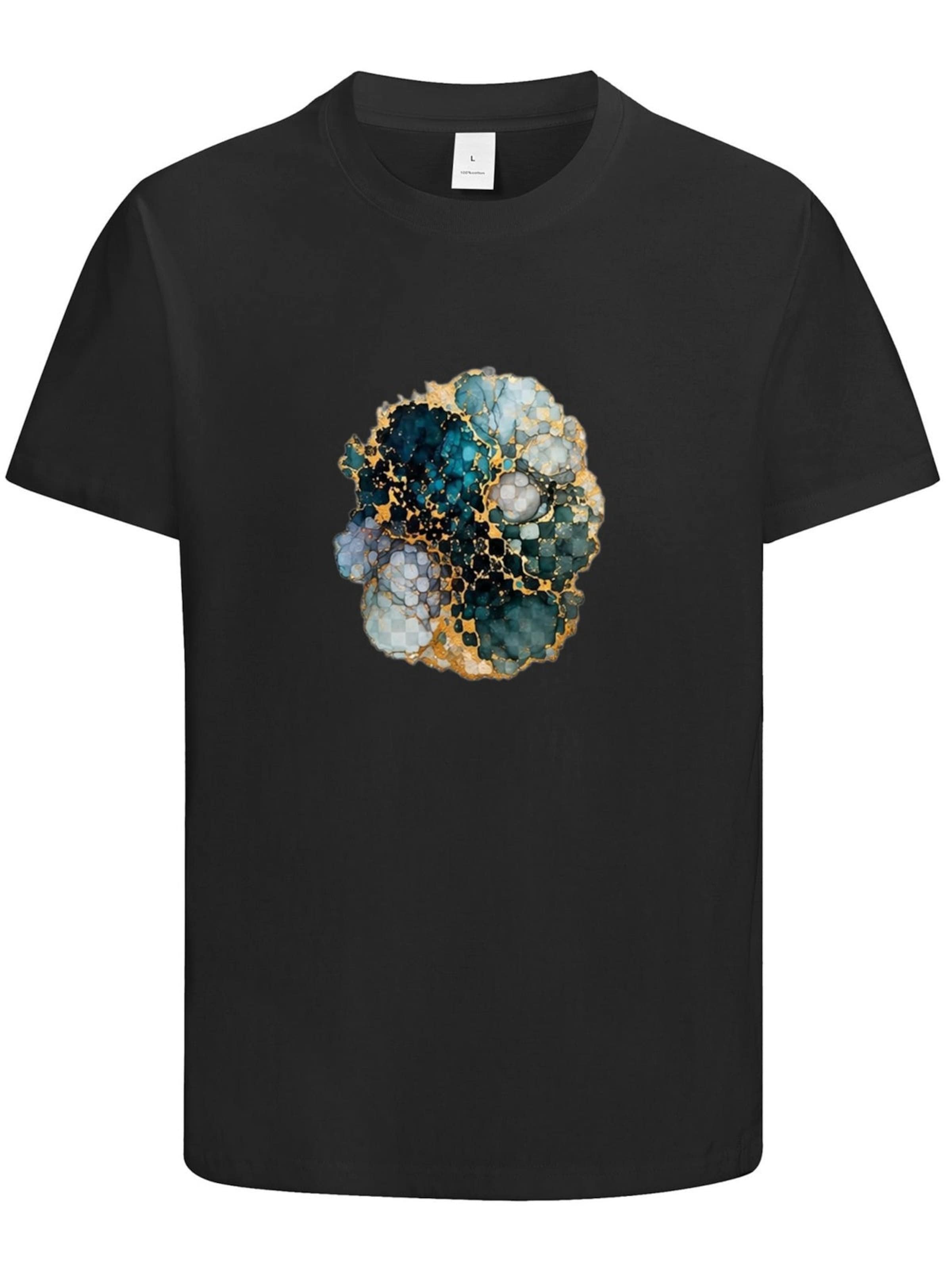 HUSKSWARE Shirt 'Grafik'‌‌ in Schwarz: Vorderseite