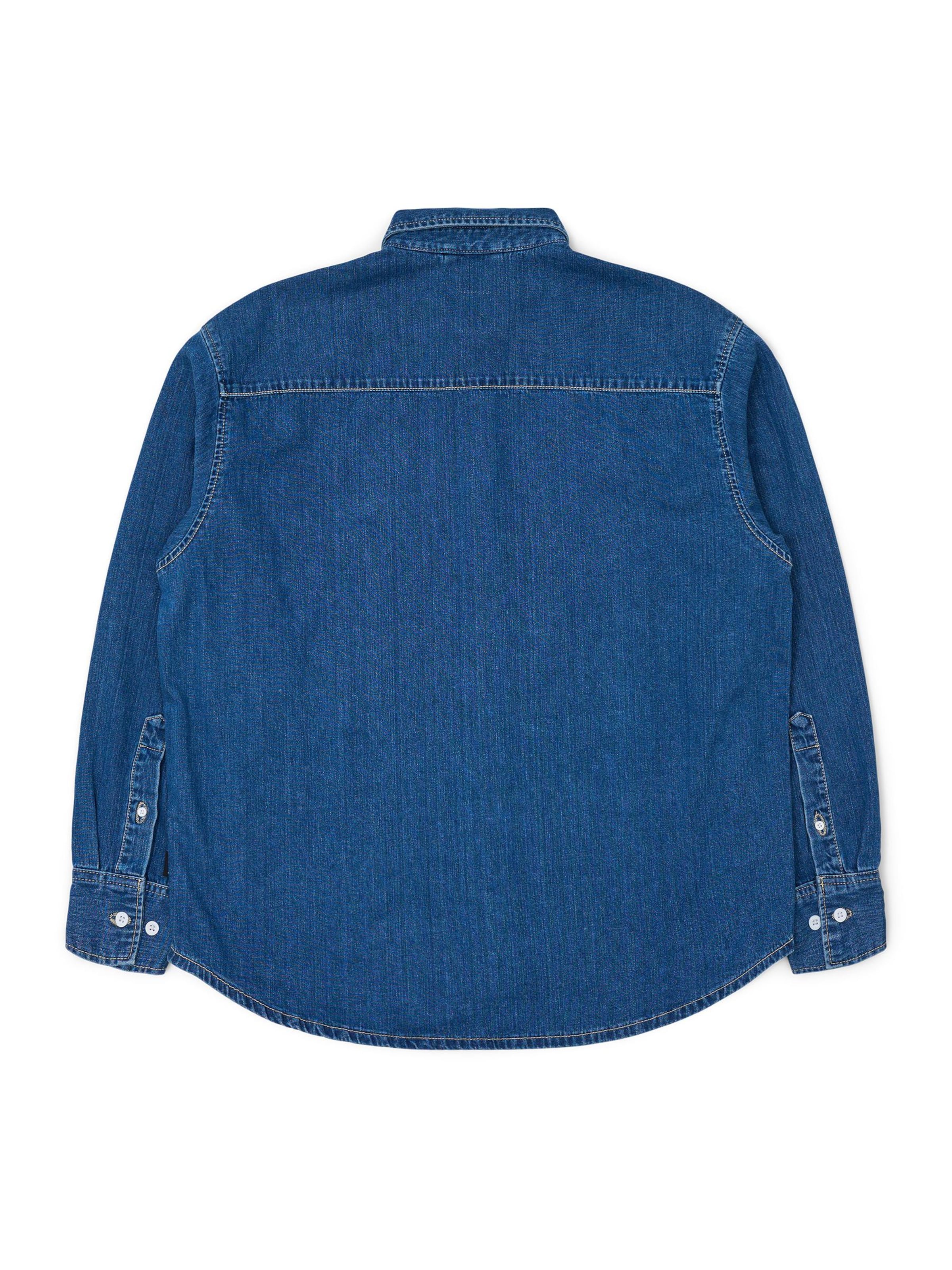 Dr. Denim Shirt 'Ray Denim' in Blauw