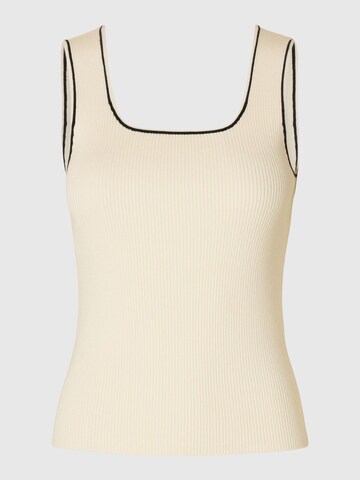 Top in maglia di SELECTED in bianco