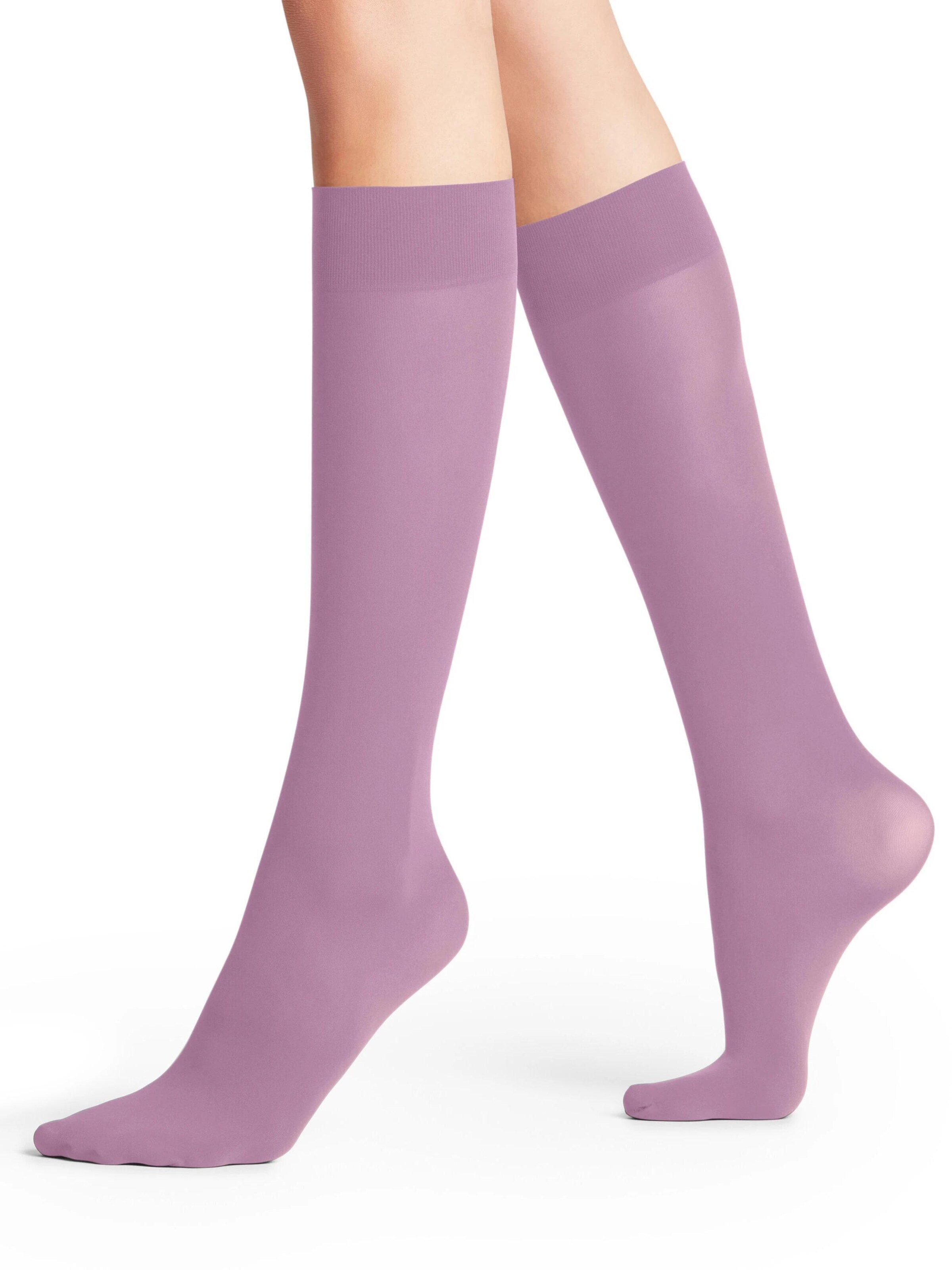 FALKE Overknee Strümpfe 'Pure Matt'‌‌‌‌‌‌‌‌‌‌ in Pink: Vorderseite