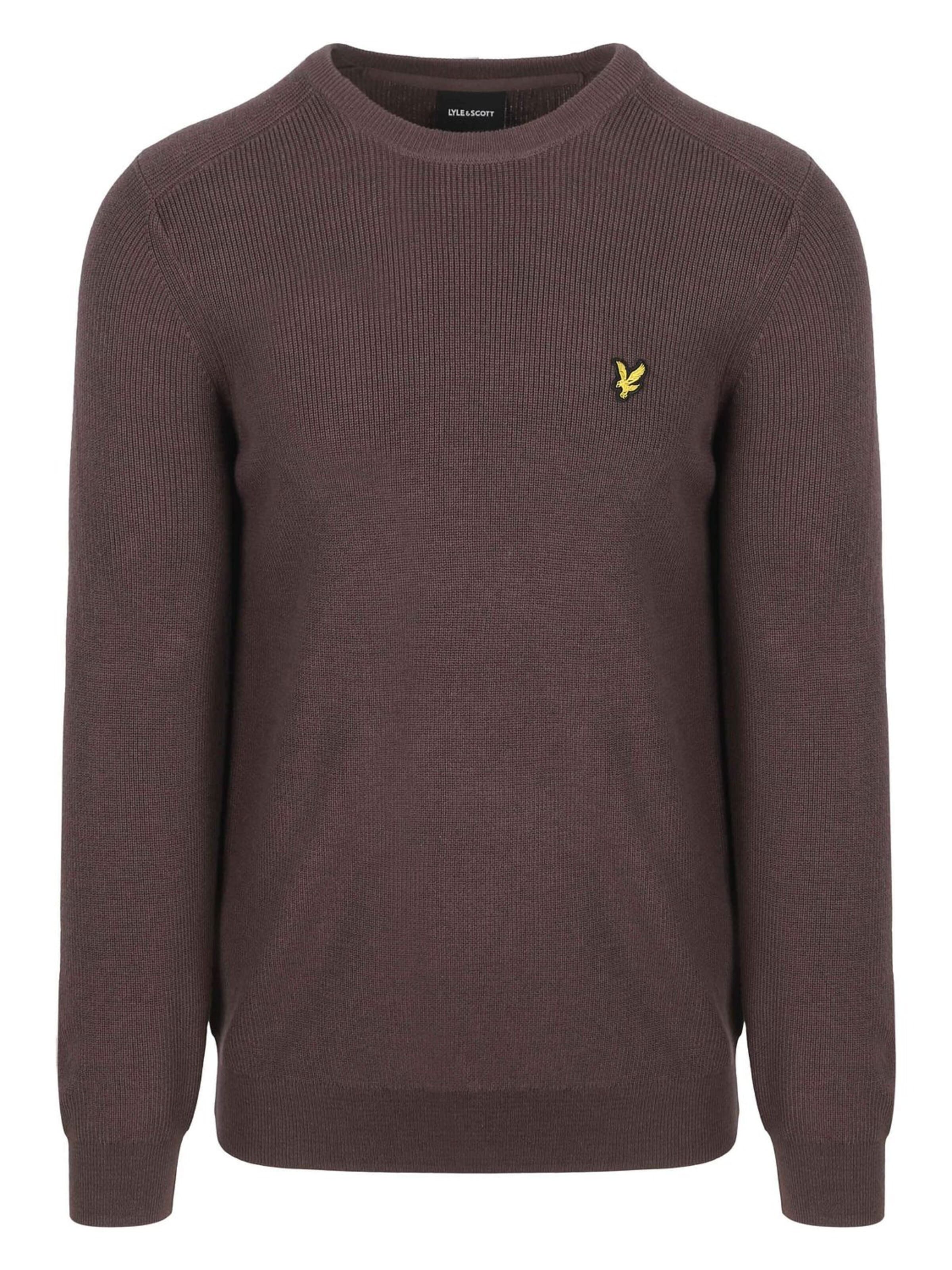 Lyle & Scott Trui in XL in de kleur Bruin, Productweergave