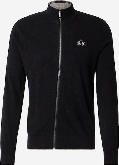 La Martina Kardigan u siva melange / crna, Pregled proizvoda